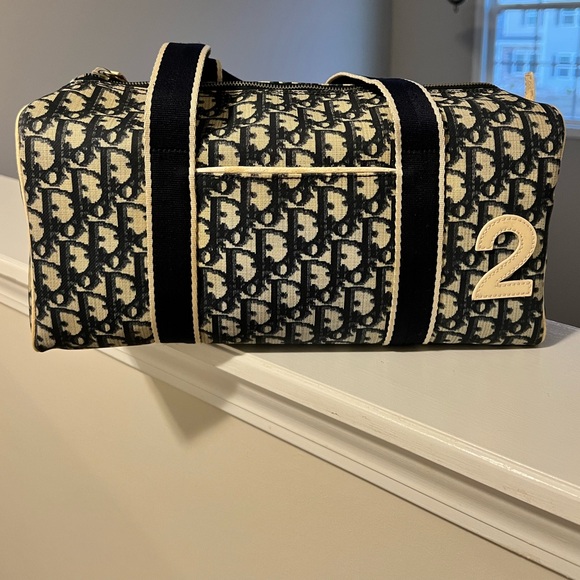 Dior Dark Navy Trotter #2 Boston Handbag - Picture 6 of 15